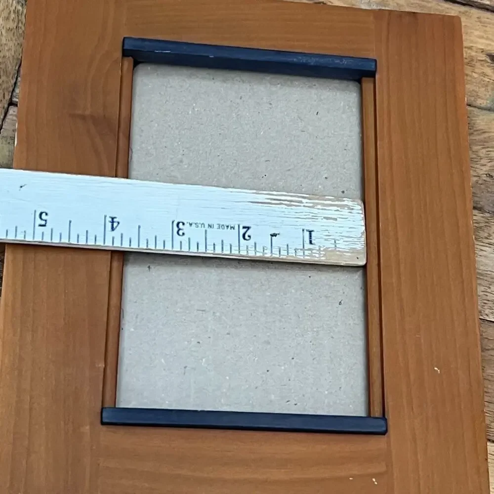Photo Frame Light-Brown Natural Wood 4 x 6